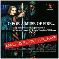 O for a Muse of Fire…